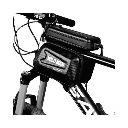   Kerékpártartó / első gerendás táska érintőképernyővel, cipzárral WILDMAN ES6 1L 4 "- 7"