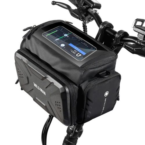   Bicycle holder / on wheel bag with touch screen with zipper WILDMAN GS6 4L 4 "- 7"