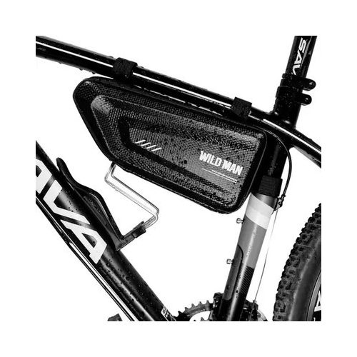   Kerékpártartó / mérleg háromszög táska a váz alatt cipzárral WILDMAN E4 1,5L 4"- 7"